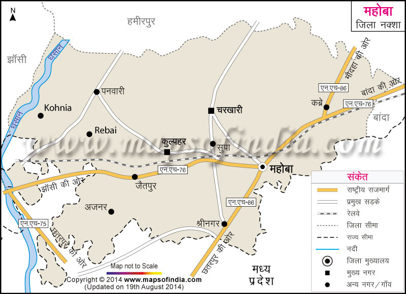 ललितपुर जिले का नक्शा