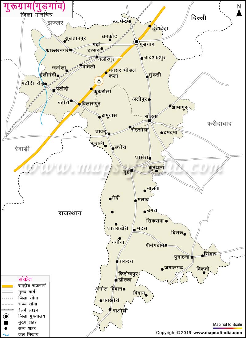 Gurgaon On Political Map Of India United States Map