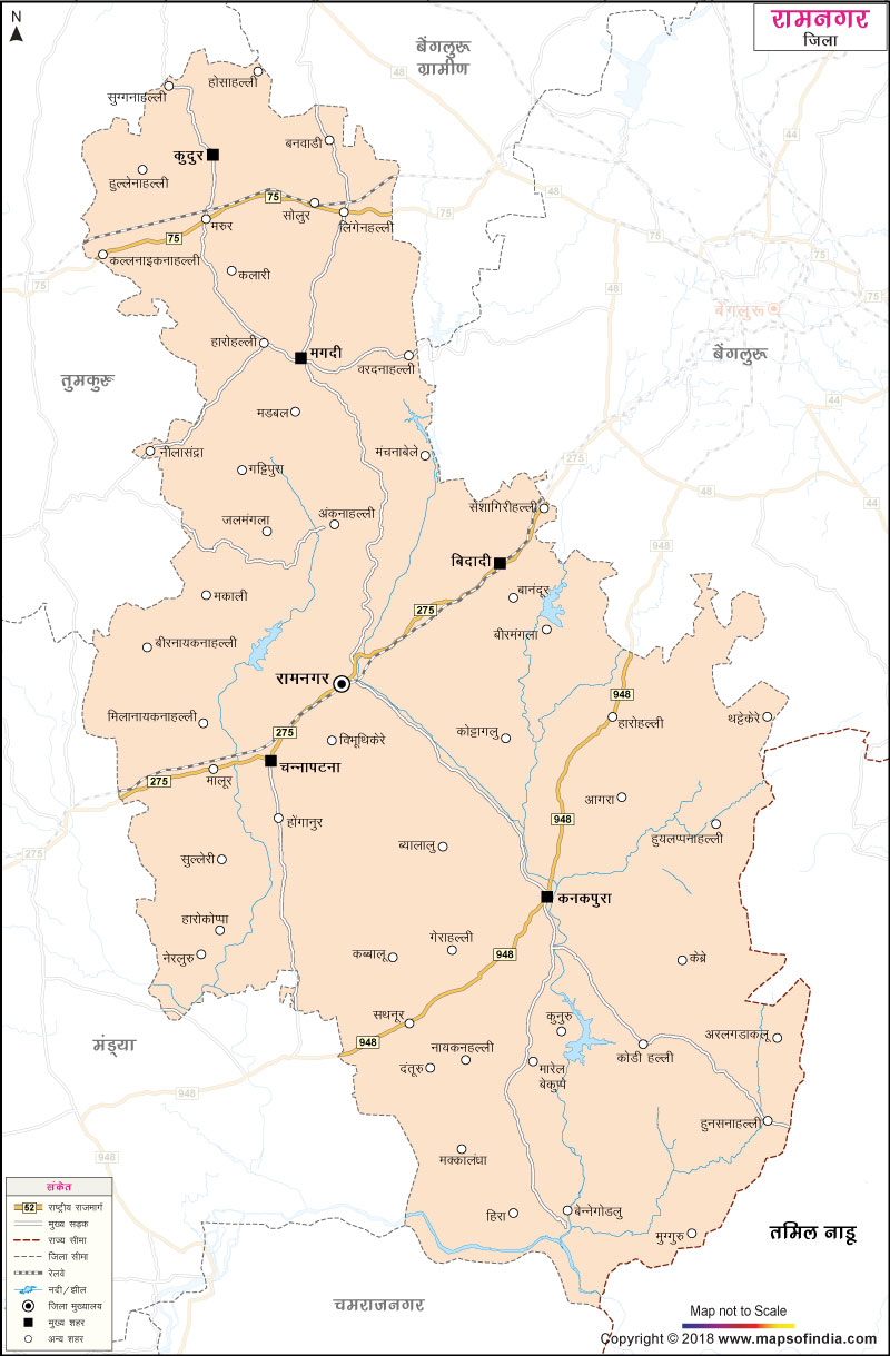 रामनगर जिले का नक्शा
