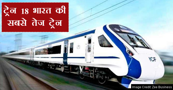 ट्रेन 18 भारत की सबसे तेज ट्रेन