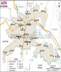Agra District Map