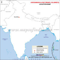 Andaman and Nicobar Location Map