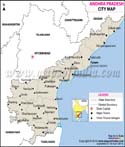 Andhra Pradesh City Map	