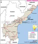 Andhra Pradesh Rail Network Map