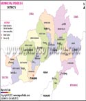 Arunachal Pradesh District Map