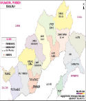 Arunachal Pradesh Tehsil Map