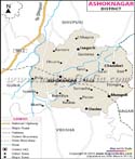 Ashok-Nagar District Map