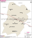 Auraiya Railway Map