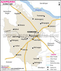 Azamgarh District Map