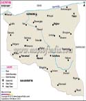Badwani District Map