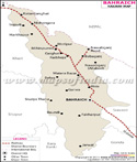 Bahraich Railway Map