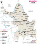 Balrampur District Map