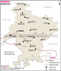 Banda Railway Map