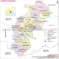  Chhattisgarh Map
