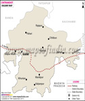 Chitrakoot Railway Map	