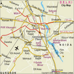 Delhi Map