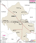 Deoria Railway Map