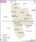 Dhalai Rivers Map