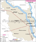 Farrukhabad Railway Map