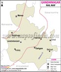 Gandhinagar Railway Map