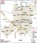 Gaya District Map