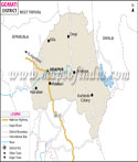 Gomati District Map