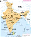 India Srilanka Map