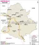 Jaintia Road Map