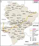 Jashpur District Map