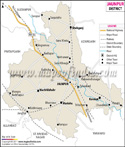 Jaunpur District Map