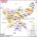 Jharkhand District Map