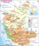 Karnataka Physical Map