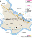 Kaushambi District Map