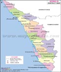 Kerala District Map