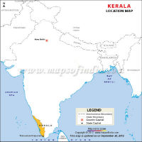 Kerala Location Map