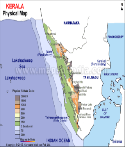 Kerala Physical Map