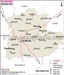 Khandwa Railway Map