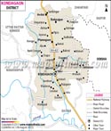 Kondagaon District Map