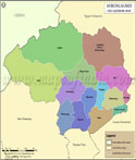 Kurung Kumey Tehsil Map
