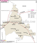 Kushinagar Railway Map