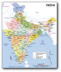 Large Map of India