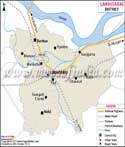 Luckeesarai District Map