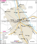 Lucknow District Map