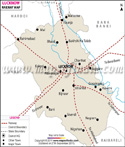 Lucknow Railway Map