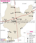 Mahamaya Nagar Railway Map