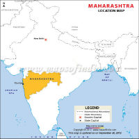Location Map of Maharashtra