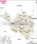 Mancherial District Map