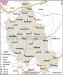 Mandya District Map
