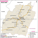 Manipur Road Network Map