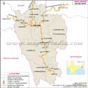 Mizoram Road Map